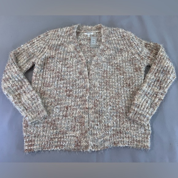 Maurices Sweater Womens Sz M Chunky Knit Cardigan Long Sleeve Shimmer Open Front - Picture 3 of 9